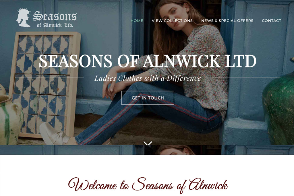Seasons of Alnwick Website by Crg1 Web Design