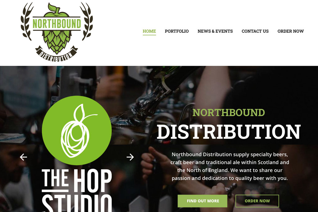 Northbound Distribution Website by Crg1 Web Design