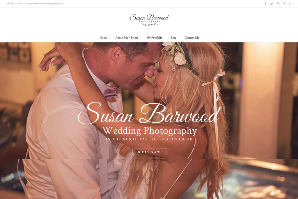 Susan Barwood Photography Website by Crg1 Web Design