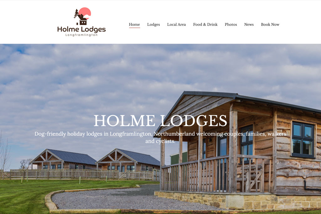 Holme Lodges Website by Crg1 Web Design
