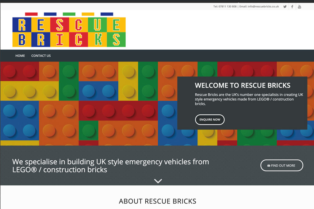 Rescue Bricks Website by Crg1 Web Design
