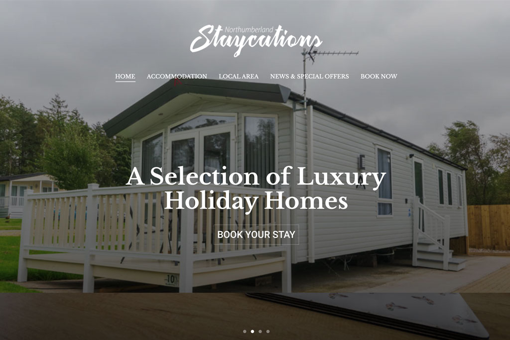 Northumberland Staycations Website by Crg1 Web Design