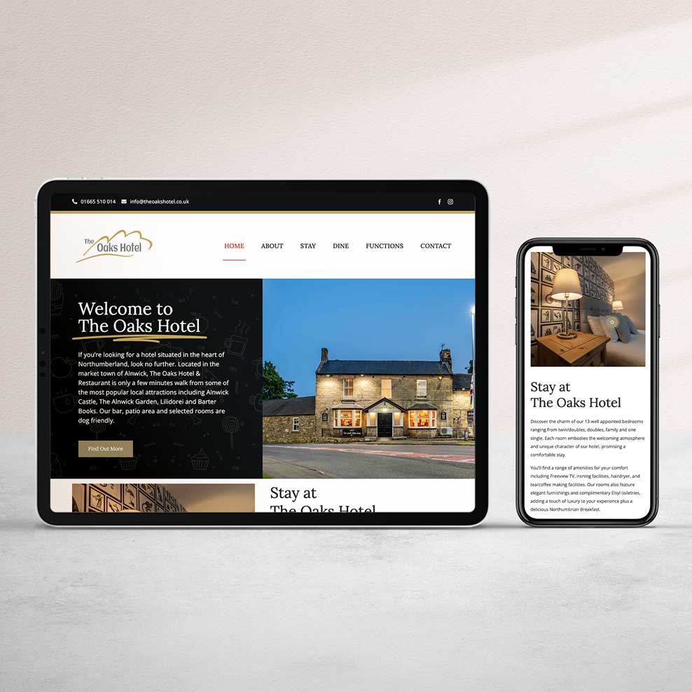 Website design services in Northumberland, Newcastle and North East England